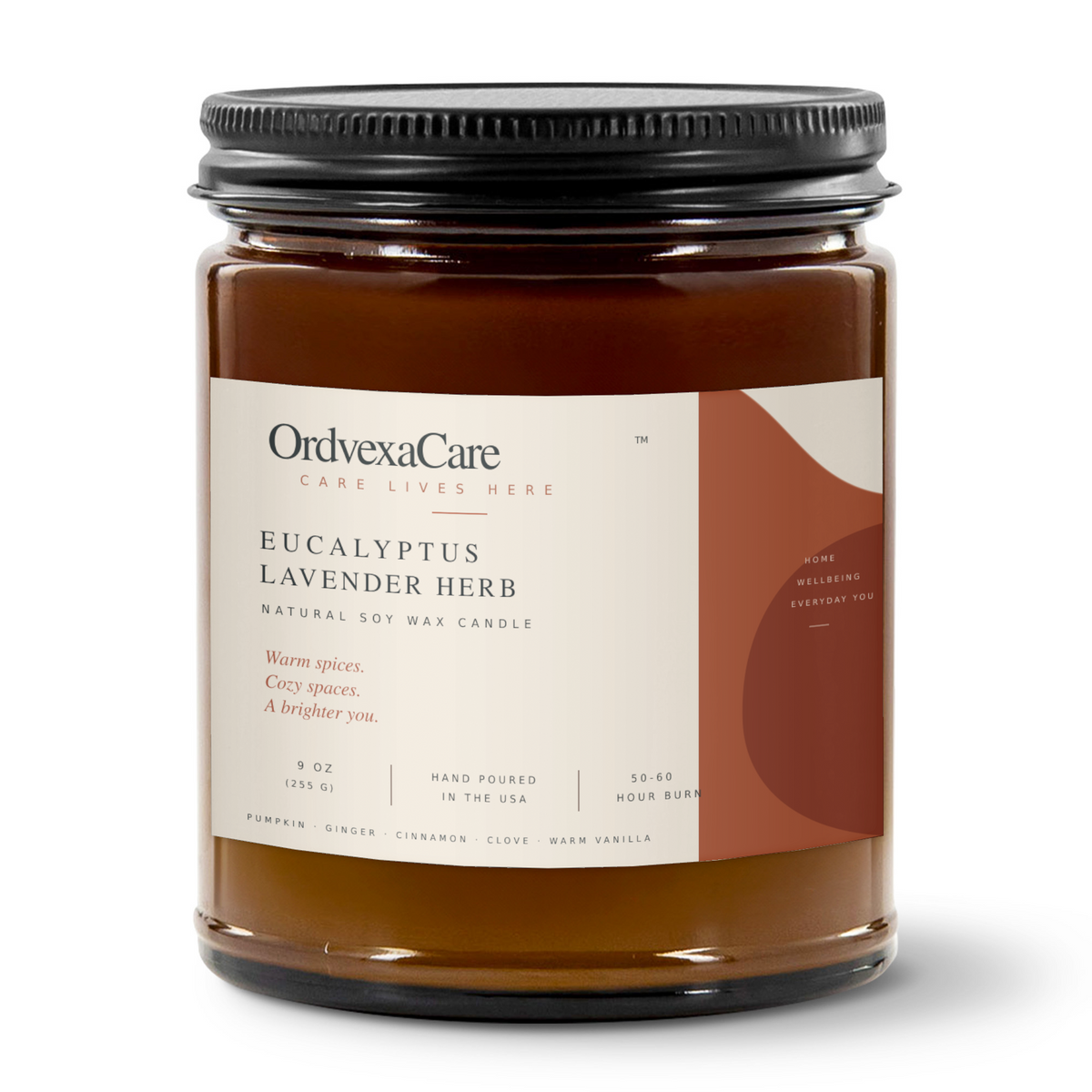 Ordvexa Care Eucalyptus Lavender Herb Scented Candle